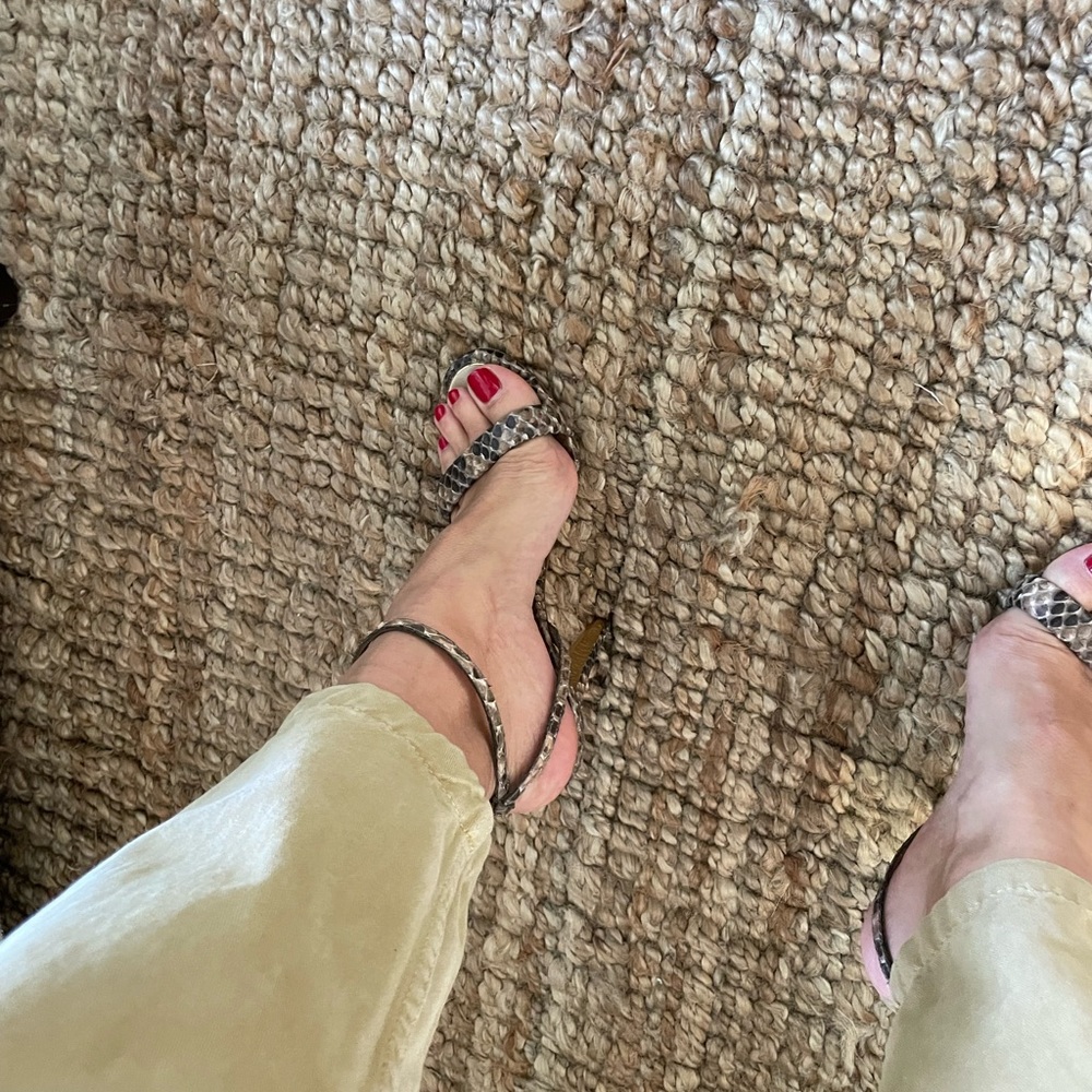 Ferragamo snake skin heels Size 6 - Picture 3 of 8
